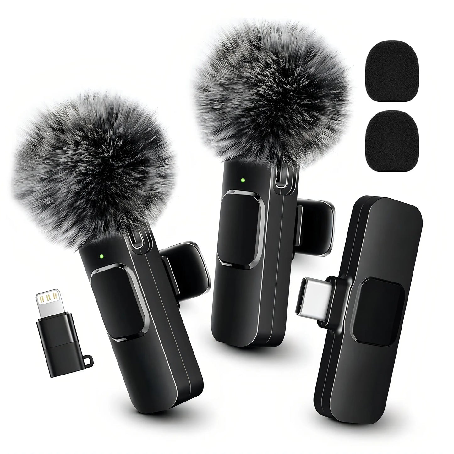 HITOZON Mini Wireless Lavalier Microphone for Iphone/Android Smartphones,Portable USB-C Lapel Mic for Audio/Video Recording,Plug-And-Play Wireless Microphone for Live Streams,Interviews,Teaching,Vlog,Youtube,Tiktok,Usb-C Mics