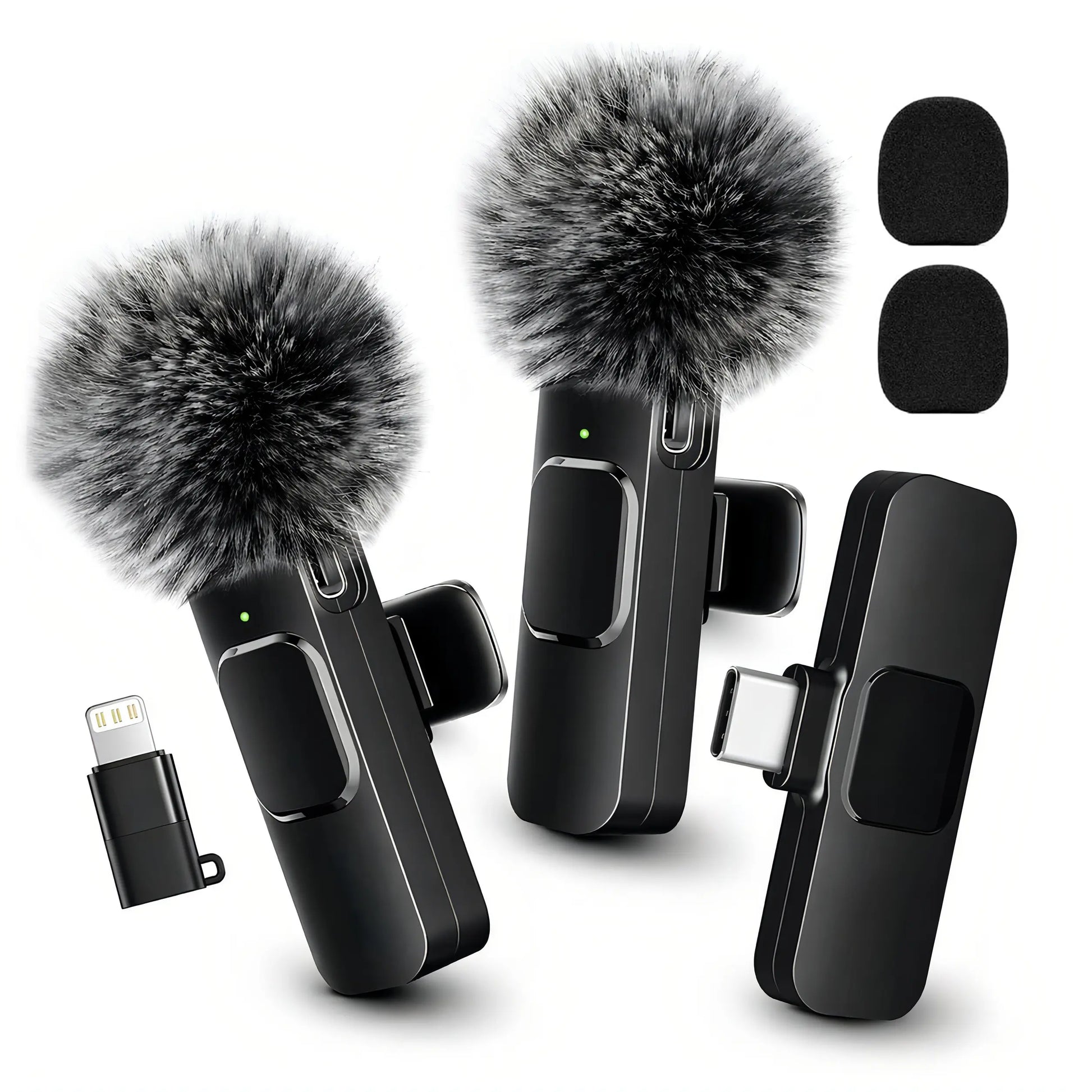 HITOZON Mini Wireless Lavalier Microphone for Iphone/Android Smartphones,Portable USB-C Lapel Mic for Audio/Video Recording,Plug-And-Play Wireless Microphone for Live Streams,Interviews,Teaching,Vlog,Youtube,Tiktok,Usb-C Mics