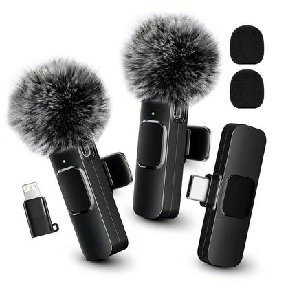 HITOZON Mini Wireless Lavalier Microphone for Iphone/Android Smartphones,Portable USB-C Lapel Mic for Audio/Video Recording,Plug-And-Play Wireless Microphone for Live Streams,Interviews,Teaching,Vlog,Youtube,Tiktok,Usb-C Mics