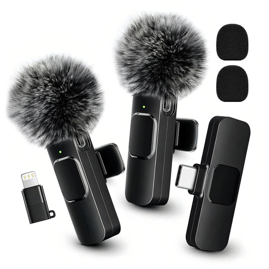 HITOZON Mini Wireless Lavalier Microphone for Iphone/Android Smartphones,Portable USB-C Lapel Mic for Audio/Video Recording,Plug-And-Play Wireless Microphone for Live Streams,Interviews,Teaching,Vlog,Youtube,Tiktok,Usb-C Mics