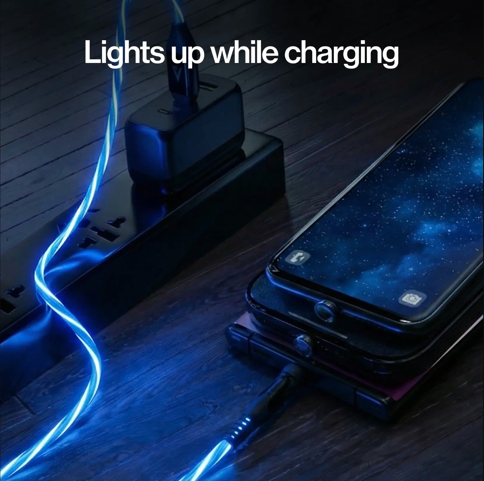 Globright 360: Universal Magnetic Charge Cable | 5-In-1 | LED Glow | 360° Rotating Head | Compatible with Most Mobile Phones & Electronic Devices